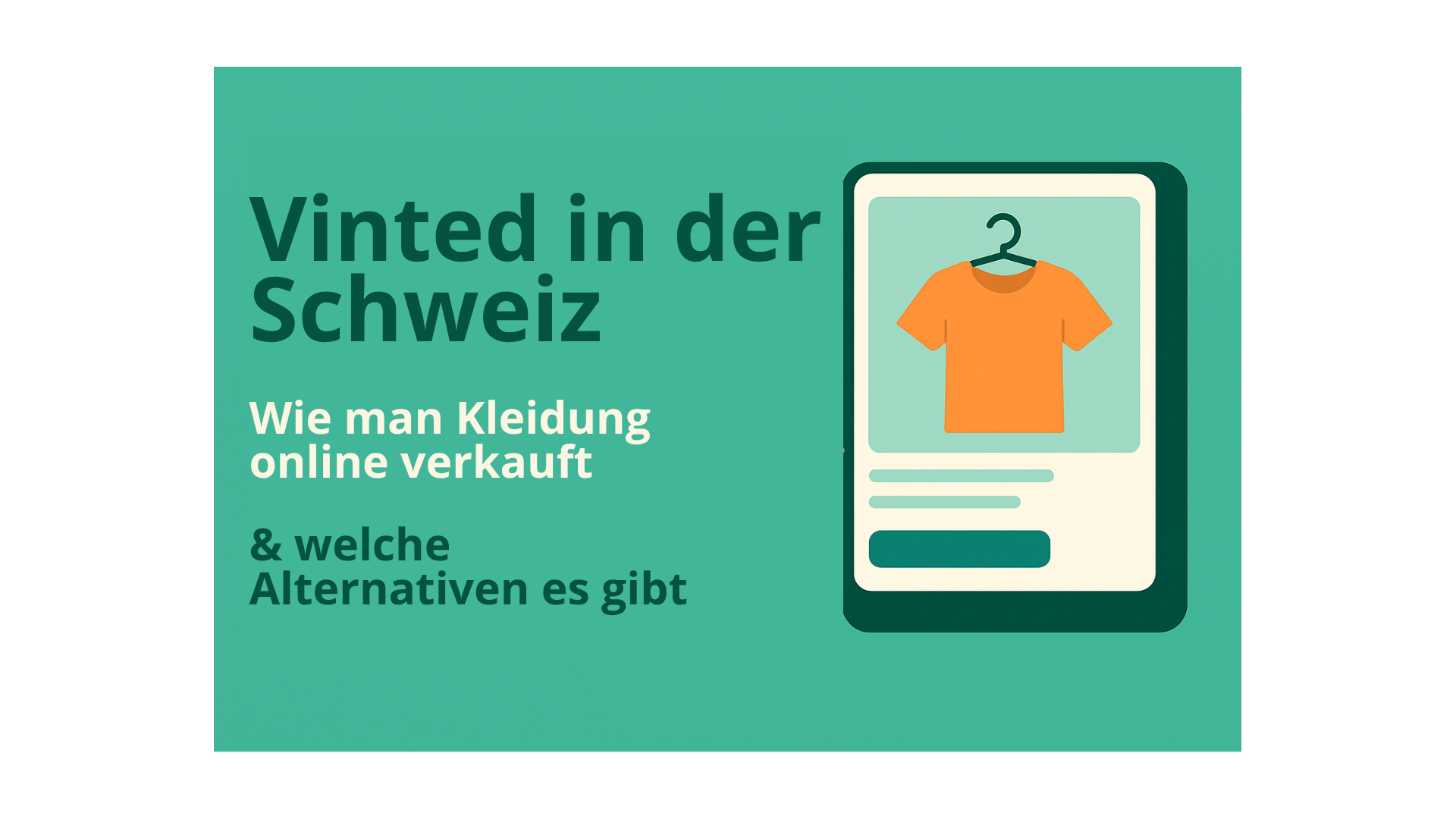 Vinted in der Schweiz: Wie man Kleidung online verkauft (und welche Alternativen zu wählen sind)